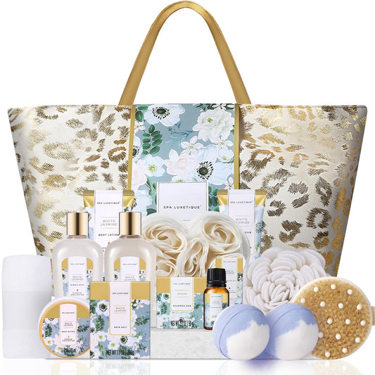 Gifts for Women 15Pcs Spa Gift Baskets for Women Luxury Relaxing Spa Kit with Bath Bombs Mom Birthday Gifts Body and Bath Set Valentine Day Gift for Her Mom Friend Sister Wife Grandma