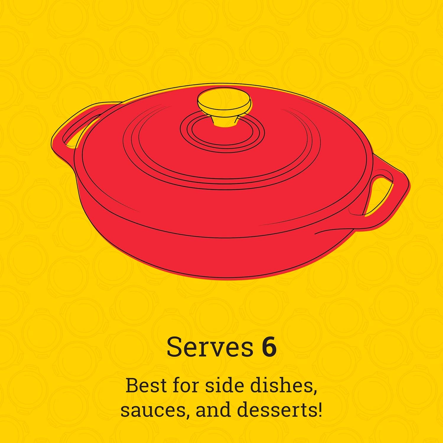 3.6 Quart Enameled Cast Iron Oval Casserole with Lid– Dual Handles – Oven Safe up to 500° F or on Stovetop - Use to Marinate, Cook, Bake, Refrigerate and Serve – Island Spice Red