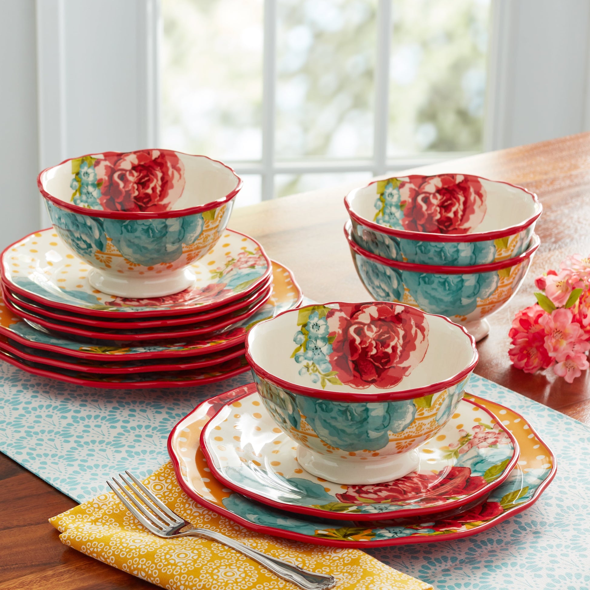 Blossom Jubilee 12-Piece Dinnerware Set