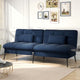 Cloud Comfort Convertible Futon Sofa Bed, Blue