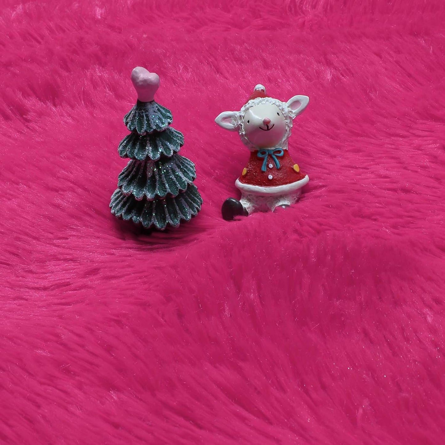 Hot Pink round Rug 4Ft for Girls Bedroom, Fluffy Circle Area Rugs for Kids Room Decor Aesthetic, Shag Plush Fuzzy Furry Carpet for Living Room, Nursery, Dorm, Classroom, Teen, Cute Shaggy Baby Rug